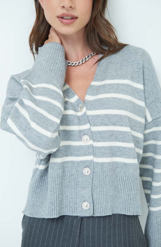 KSCR7697GRY - Cardigan